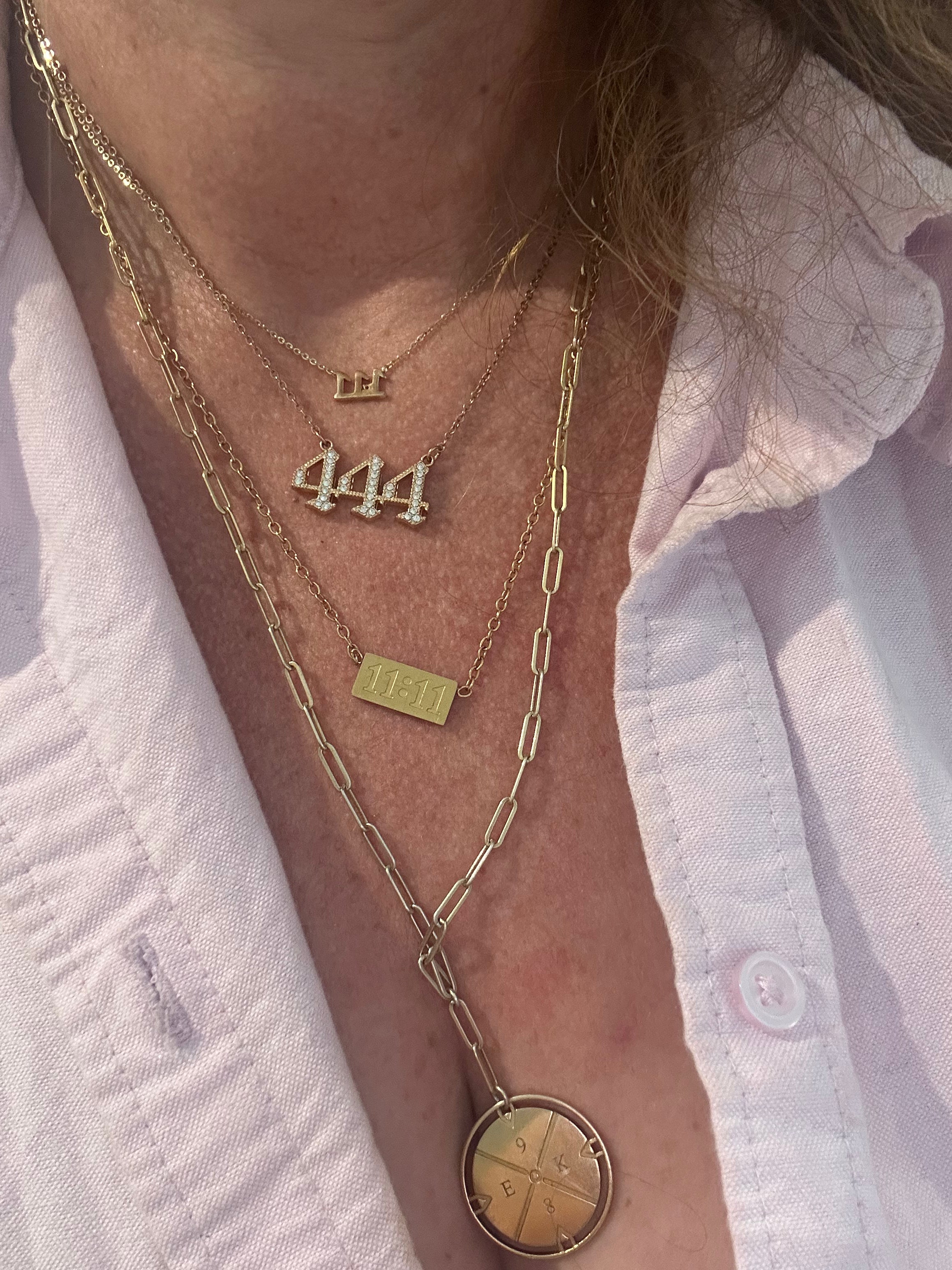 11:11 Barcode Necklace